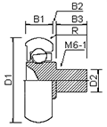 屋内用日常防錆型樹脂ベアリング 外輪Ｒ ネジ軸型
