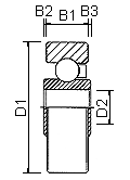 超高荷重用 鋼製ベアリング 標準型 type2
